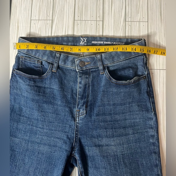 Women's NY&C High-rise Barely Bootcut Jeans Sz10 - Picture 7 of 11